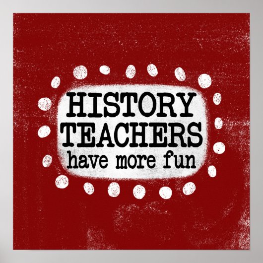 Geschiedenis docenten hebben meer plezier Poster m (Voorkant)