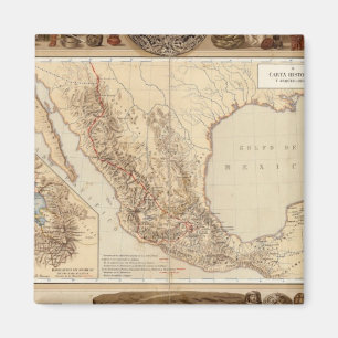 Geschiedenis en architectuur van Mexico Magneet