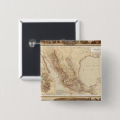 Geschiedenis en architectuur van Mexico Vierkante Button 5,1 Cm (Voorkant /achterkant)