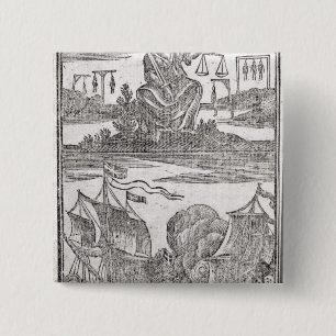Geschiedenis en levens van de meest beruchte vierkante button 5,1 cm