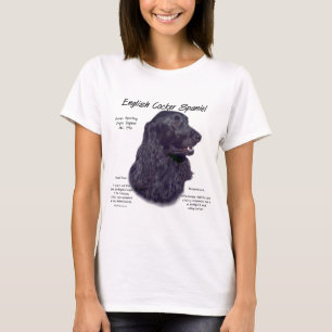Geschiedenis Engels Cocker Spaniel (blk) T-shirt