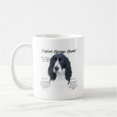 Geschiedenis Engels Springer Spaniel (blk) Koffiemok (Links)