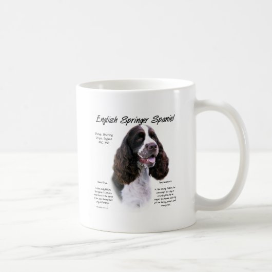 Geschiedenis Engels Springer Spaniel (lever) Koffiemok (Rechts)