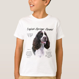 Geschiedenis Engels Springer Spaniel (lever) T-shirt