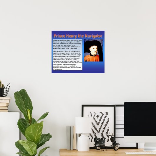 Geschiedenis, Exploratie, Prins Henry de Navigator Poster (Thuiskantoor)