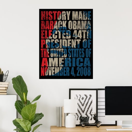 Geschiedenis gemaakt Poster (Thuiskantoor)