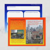 Geschiedenis, geschiedenis, immigranten naar Singa Briefkaart (Voorkant / Achterkant)