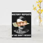 Geschiedenis herhaalt zich als we niet weerstand b kaart (Gele Bloem)