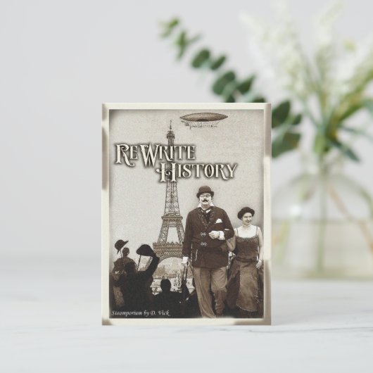 Geschiedenis herschrijven Briefkaart (Staand voorkant)