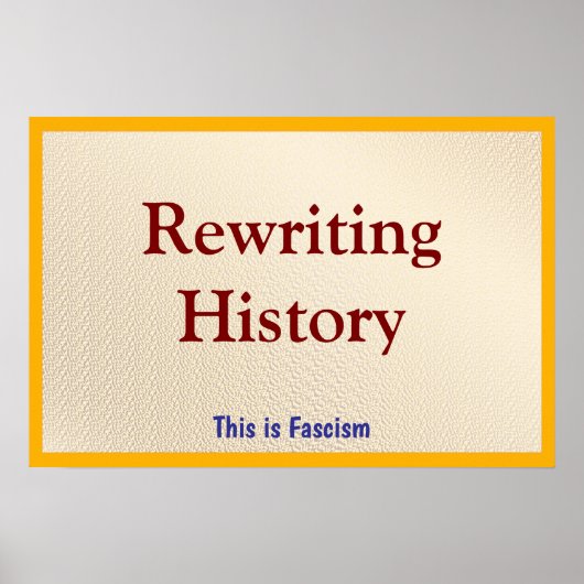 Geschiedenis herschrijven poster (Voorkant)