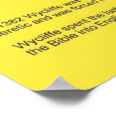 Geschiedenis, Hervorming, John Wycliffe Poster (Hoek)
