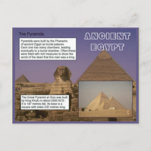Geschiedenis, het oude Egypte, Pyramiden Briefkaart