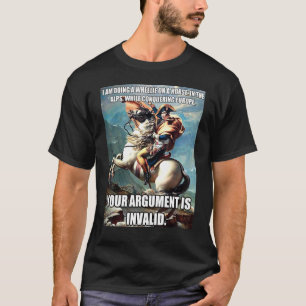 Geschiedenis Hipster Napoleon Bonaparte Argument T-shirt