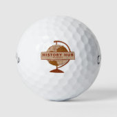 Geschiedenis Hub Hunters golfballen (Voorkant)