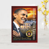 Geschiedenis in Ons Leven (zonsondergang wit huis) Kaart (Gele Bloem)