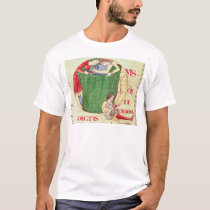 Geschiedenis initiaal "Q" met drapers T-shirt