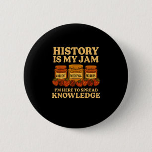 Geschiedenis is mijn jam grappige leraar terug naa ronde button 5,7 cm