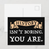 Geschiedenis is niet vervelend - je bent briefkaart (Voorkant / Achterkant)
