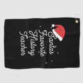 Geschiedenis Kerstman leraar Golfhanddoek (Horizontaal)