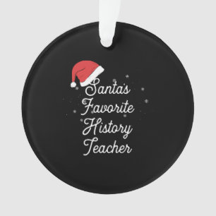 Geschiedenis Kerstman leraar Ornament