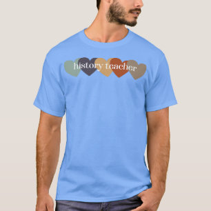 Geschiedenis Leraar Hoorten Terug naar school Teac T-shirt