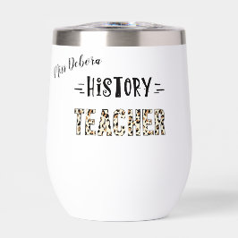 Geschiedenis leraar luipaard tijgerprint gepersona