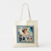 Geschiedenis Leraar Quote  Lady Portret Tote Bag (Achterkant)