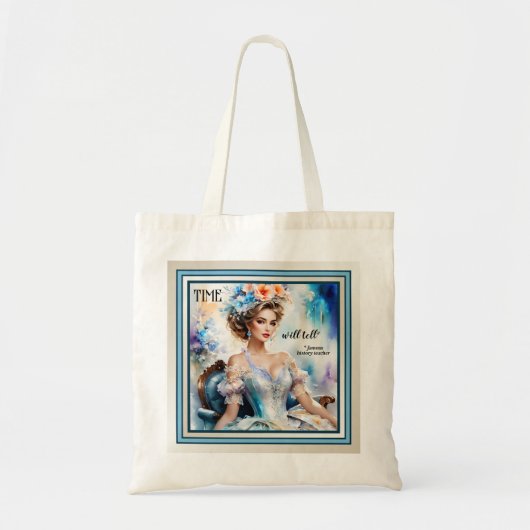 Geschiedenis Leraar Quote  Lady Portret Tote Bag (Voorkant)