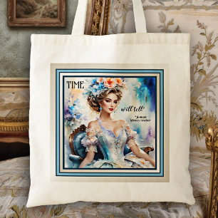 Geschiedenis Leraar Quote Lady Portret Tote Bag