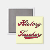 Geschiedenis Leraar Rode Tshirts en geschenken Magneet (Voorkant / Achterkant)