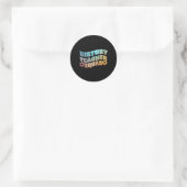 Geschiedenis Leraar Sociale Studies Ronde Sticker (Tas)