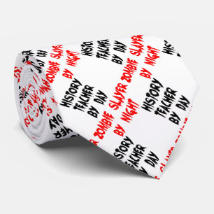 Geschiedenis leraar Zombie Joke Stropdas