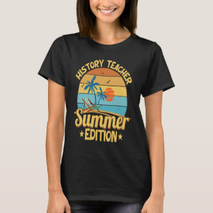 Geschiedenis leraar zomerreces t-shirt