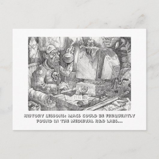 Geschiedenis Lessen over Macs Briefkaart (Voorkant)