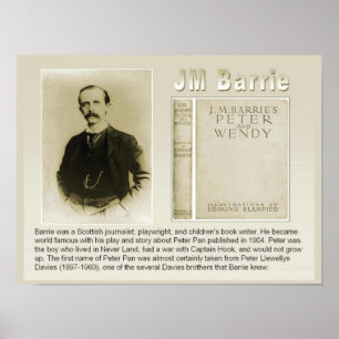 Geschiedenis, literatuur, JM Barrie, auteur van Pe Poster