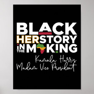 Geschiedenis Maand Biden Harris 2024 President Ame Poster