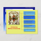 Geschiedenis, middeleeuwen, William of Normandy Briefkaart (Voorkant / Achterkant)