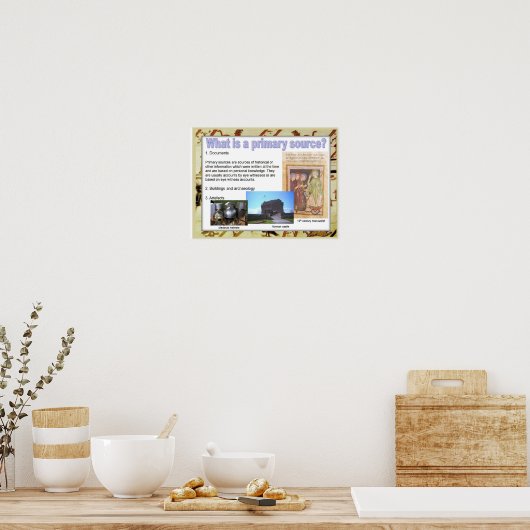 Geschiedenis, middeleeuws, Wat is een primaire bro Poster (Keuken)