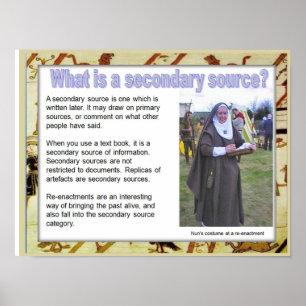 Geschiedenis, middeleeuws, Wat is een secundaire b Poster