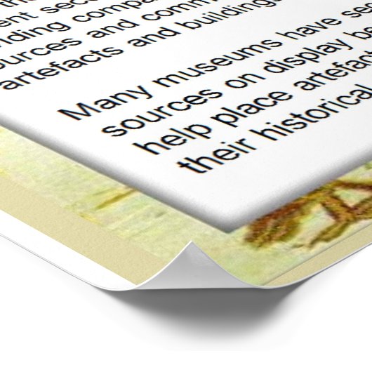 Geschiedenis, middeleeuwse, secundaire bronnen poster (Hoek)