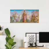 Geschiedenis, mozaïek van Frederick Dielman Poster (Thuiskantoor)