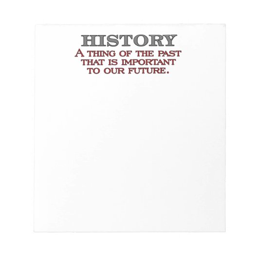 Geschiedenis Notitieblok (Voorkant)