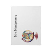 Geschiedenis of geografische evaluatie van leraar notitieblok (Linkerzijde)