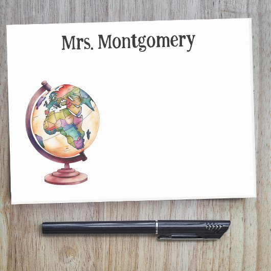 Geschiedenis of geografische evaluatie van leraar post-it® notes