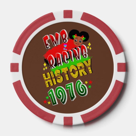 Geschiedenis omarmen 1976 poker chips (Voorkant)