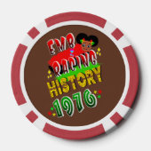 Geschiedenis omarmen 1976 poker chips (Achterkant)