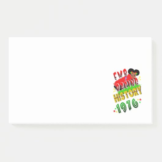 Geschiedenis omarmen 1976 post-it® notes (Voorkant)