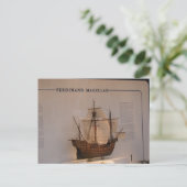Geschiedenis, ontdekkingen, Ferdinand Magellan Briefkaart (Staand voorkant)