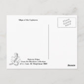 Geschiedenis, ontdekkingen, Ferdinand Magellan Briefkaart (Achterkant)