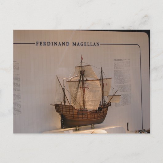 Geschiedenis, ontdekkingen, Ferdinand Magellan Briefkaart (Voorkant)